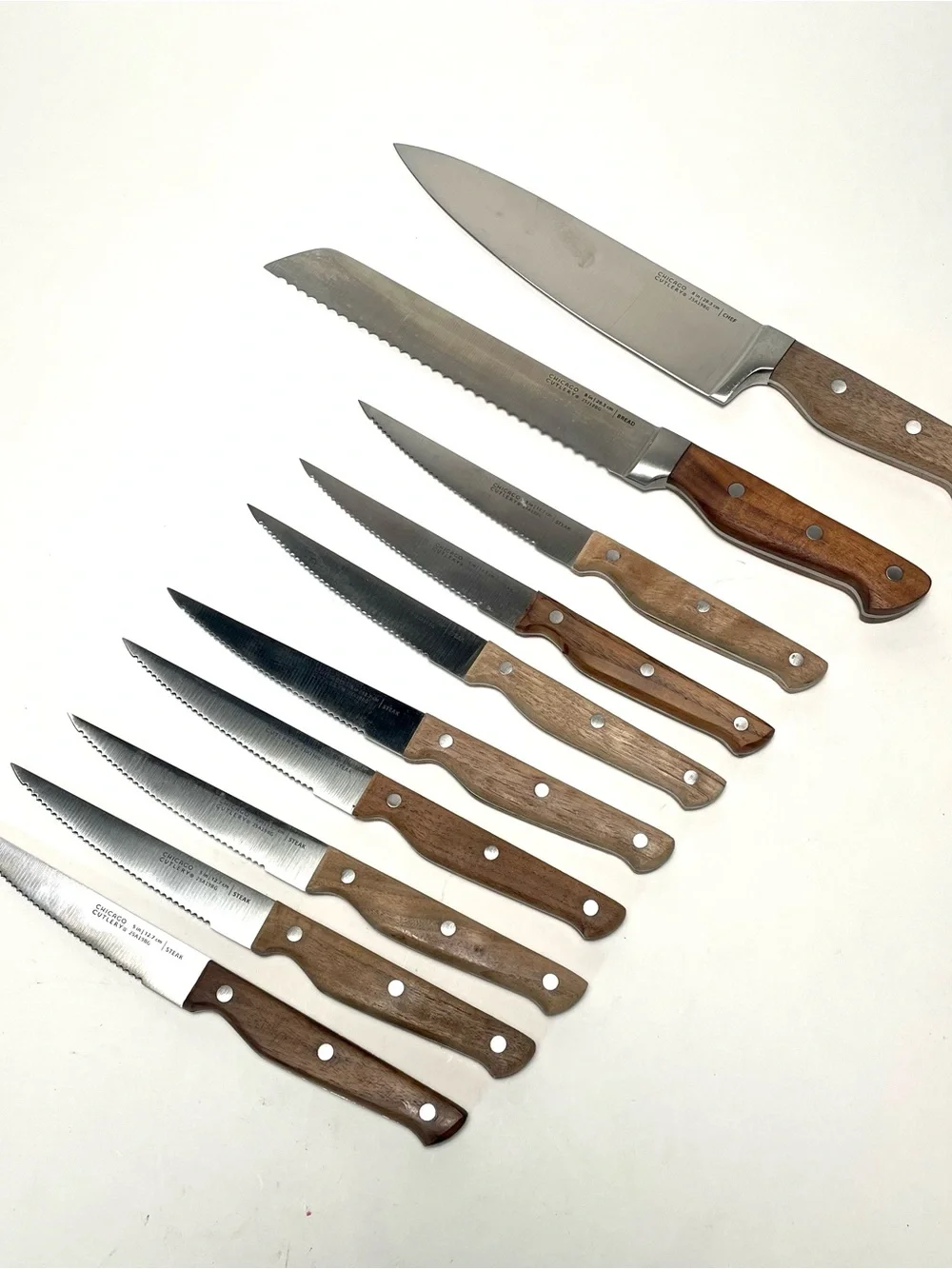 Chicago Cutlery 10 Pc Knife Set Wood 8